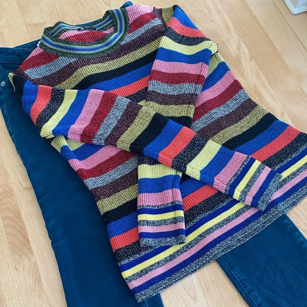 INC International Concepts Multicolor Striped Sweater - Picture 3 of 11